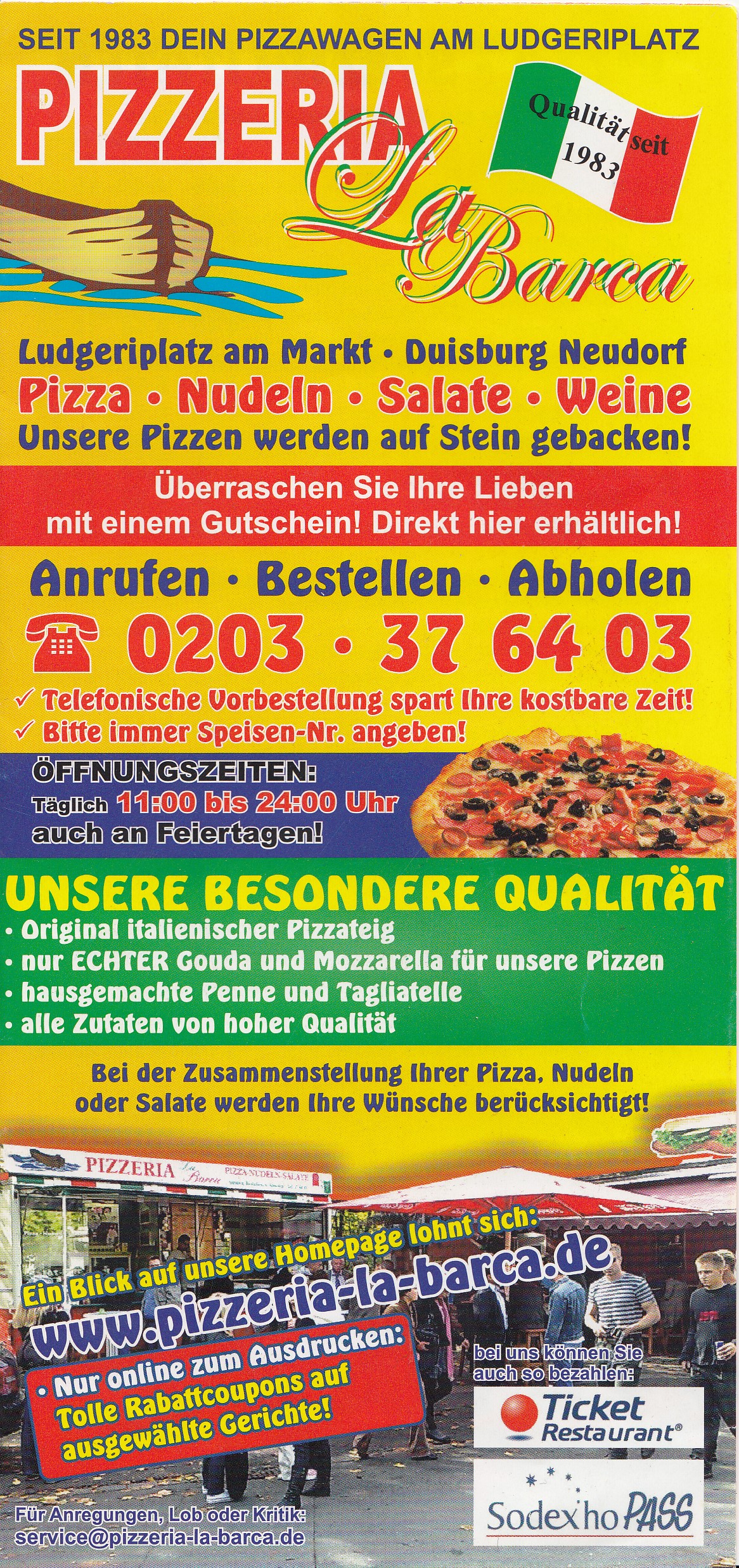 Pizzeria Labarca Flyer